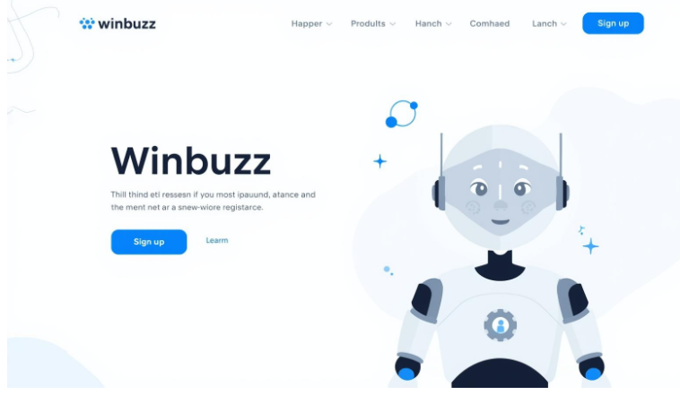  Screenshot of the Winbuzz signup page with registration form
